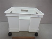 HANDY STORAGE CRATE ON CASTORS 17X14X13 INCHES