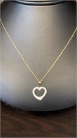 10KT Gold heart Necklace