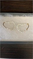 10KT Gold heart Earrings