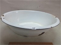 COOL ROUND ENAMEL BASIN 19 INCHES