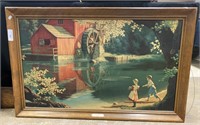 Old Mill Stream Framed Art.