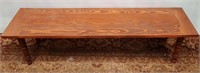 11 - MODERN WOOD COFFEE TABLE APPRX 40"L