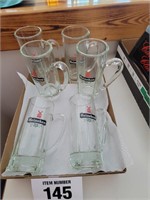 Heineken glass beer muts (6)