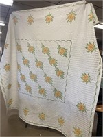 Vintage cross stitch quilt.