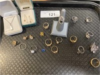 Women’s rings,earrings, pins.