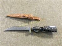 old knife w leather shield Guatemala