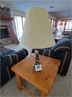 Brass table lamp 30" t