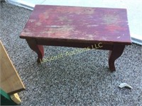 small old wood step stool footstool great patina