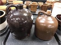 Two Stoneware Jugs.