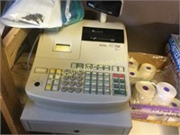 Royal cash register w manual keys rolls paper