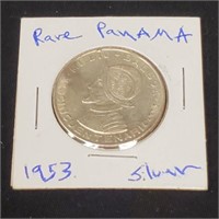 1953 PANAMA Balboa SILVER Coin