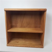 Small Wood Veneer Bookshelf With Adjustable Shelf