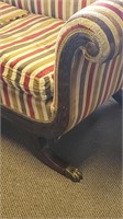 1950s Duncan Phyfe Style Striped Sofa *