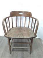 Vintage Weathered Wood Chair