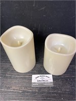 (2) Battery Operated Candles 6-7" Tall