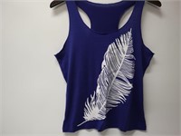 FEATHER SLEEVELESS TOP SIZE - L