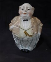 Ceramic Gentleman dish marked see picture 5" tall