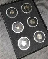 Mintmark S,P,D group of 6 coins in box