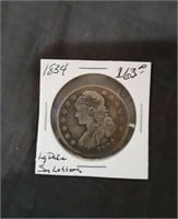 Liberty  Barber Coin "1834"