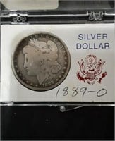 Morgan Silver Dollar "1889"-O