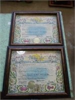 Pair of nautical Certificates