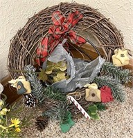 Primitive Christmas wreath