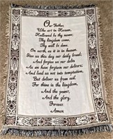 Lords prayer throw