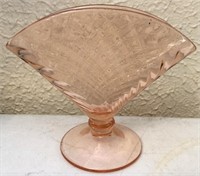 6 inch glass fan vase