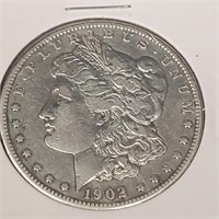 1902o Silver Morgan Dollar 90% Silver