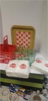 Group of Coke collectibles
