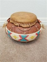 Native American Style Pot With Lid