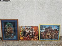 3 Framed Puzzles