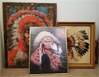 3 Native American Art Pieces