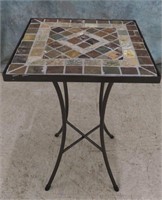 21" STONE TOP PATIO TABLE