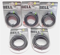 5 New Bell Brand Combination Bicycle Cable Locks