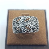 $100 Sterling Silver Marcasite Ring