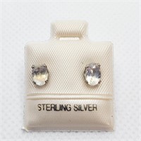 $50 Sterling Silver Moonstone Earrings