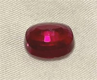 Natural 6.87 Ct Ruby Gemstone - Excellent Oval Cut