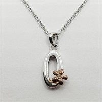 $55 Sterling Silver 18-20" Necklace