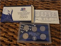 2000 Us Mint 50 State Quarters Proof 5 Coin Set