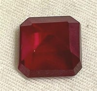 Natural 6.92 Ct Square Cut Ruby Gemstone