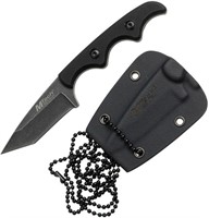Tanto Blade M-tech Neck Knife Black Stonewash 5"