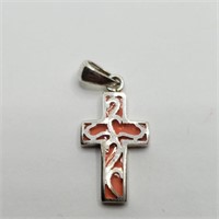 $80 Sterling Silver Cross Pendant