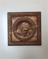 LASER ENGRAVED MAHOGANY WOOD"CROWN OF THORNS"