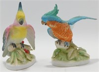 * 2 Lefton Ceramic Cockatoos/Parrots