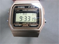 Casio Men's watch F-91W alarm chronograph
