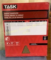 1 Package of 9 x 11 Task 100 Fine Grit Sandpaper