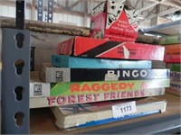 Vintage Board Games - Bingo, Forest Friends & More