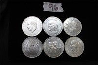 Silver 6 International Coins