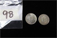 Silver Indian Rupees Coins